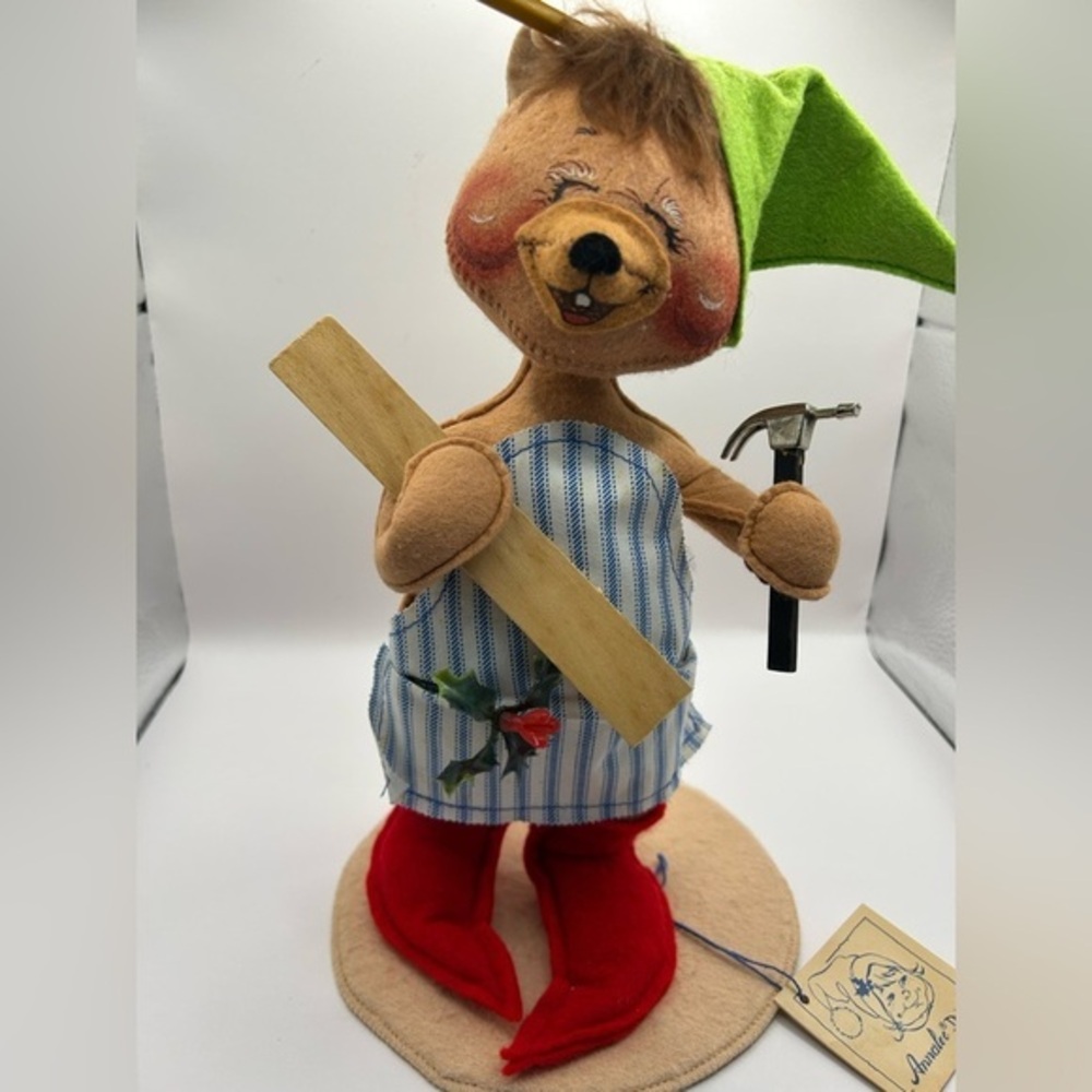Annalee Workshop Bear w/tools.  1993.  Read full description.  Toys, Christmas